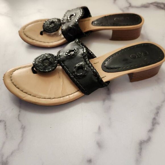 Cato women's size 7 black southwestern open toe sandal heels - Picture 2 of 8